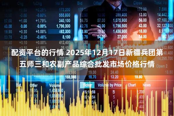 配资平台的行情 2025年12月17日新疆兵团第五师三和农副产品综合批发市场价格行情